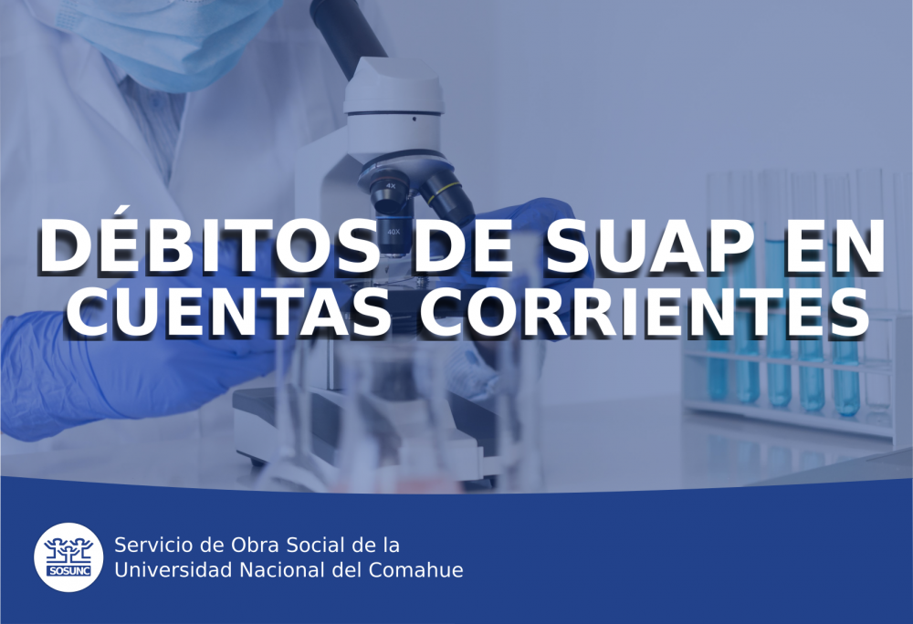 Débitos de SUAP en cuentas corrientes