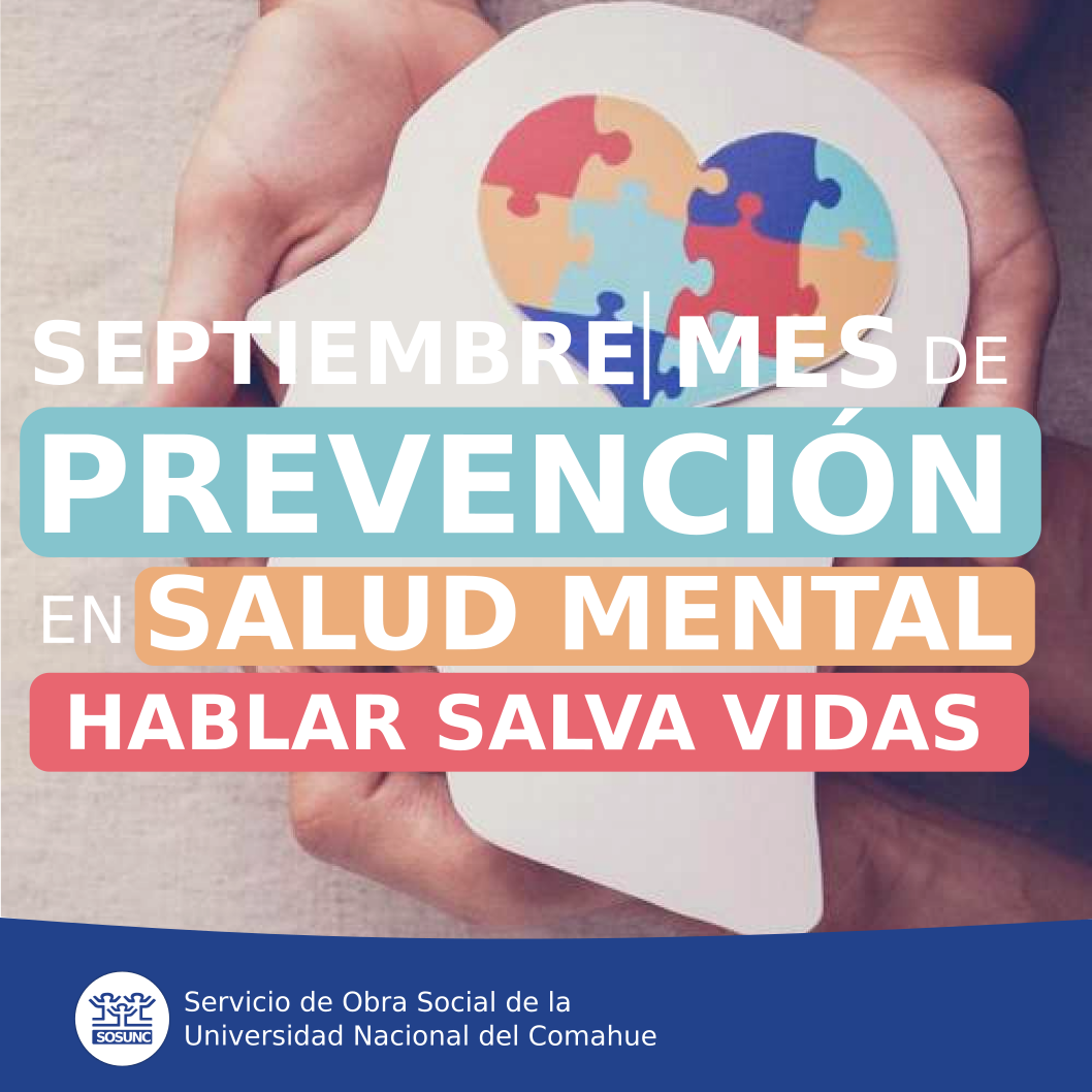 Septiembre | Mes de prevención en salud mental