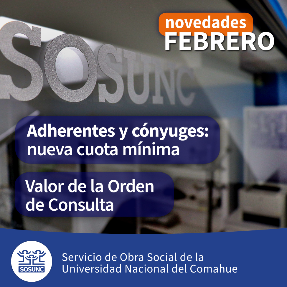 Febrero: novedades importantes