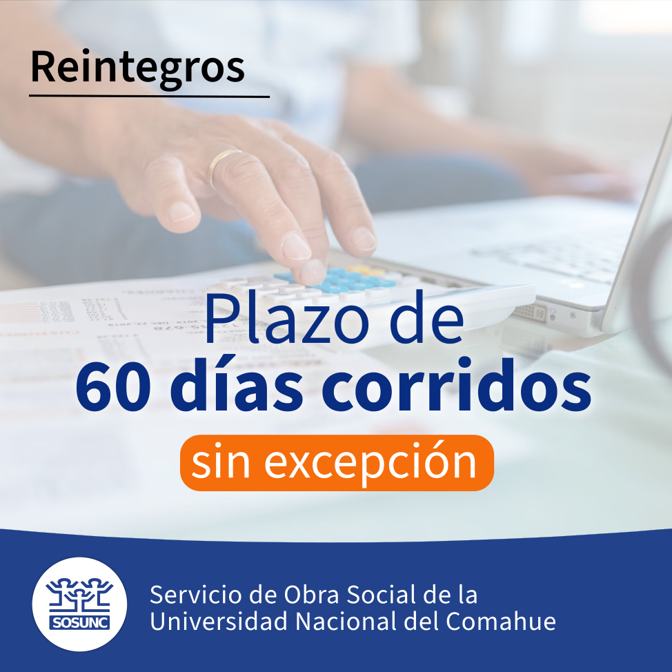 Reintegros: 60 días corridos sin excepción