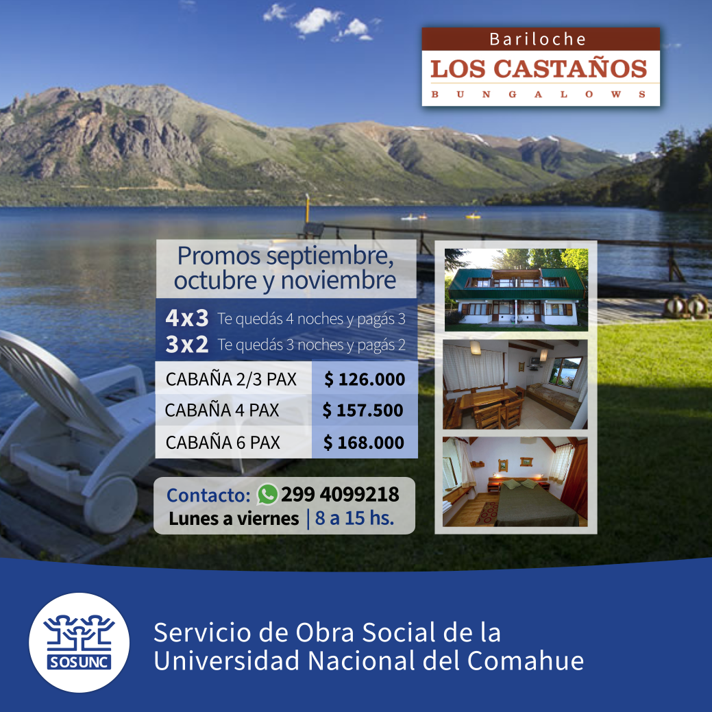 Bariloche: promos en Los Castaños