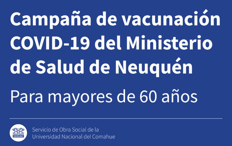 Campaña de vacunación COVID-19 del Ministerio de Salud de Neuquén