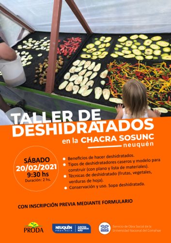 Taller de deshidratados en Chacra SOSUNC