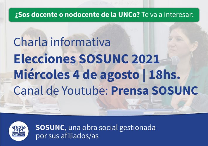 Charla informativa Elecciones SOSUNC 2021