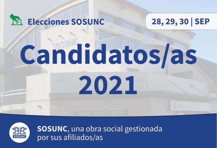 Elecciones SOSUNC: Oficialización de listas