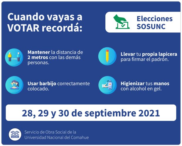 Conocé cómo votar en las elecciones SOSUNC 2021