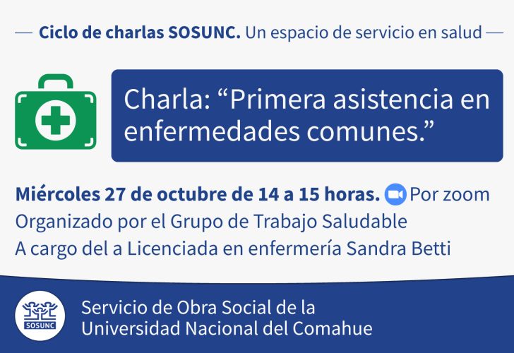 Ciclo de charlas SOSUNC. Un espacio de servicio en salud