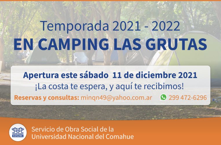 Conocé el Camping Las Grutas SOSUNC
