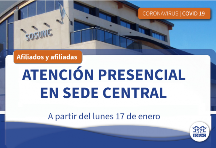 Atención presencial en la sede Central