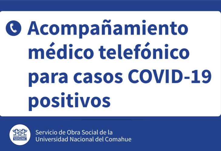 Acompañamiento médico telefónico para casos de COVID
