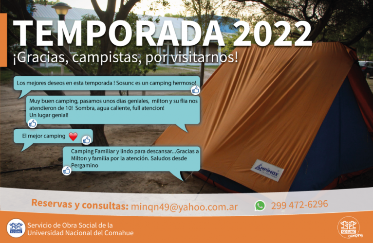 Enero a pleno en el Camping SOSUNC