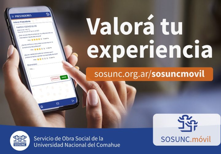 Te invitamos a que valores la atención en salud de SOSUNC