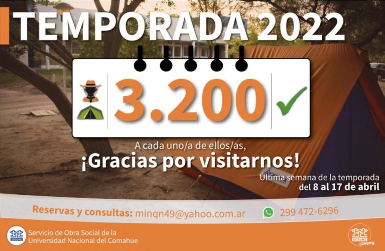 Temporada 2022 | Más de 3 mil campistas nos visitaron