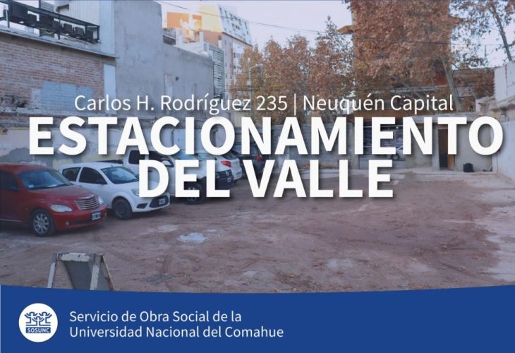 Estacionamiento en el centro neuquino
