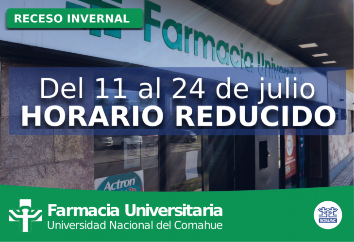 Receso invernal | Horarios de Farmacia
