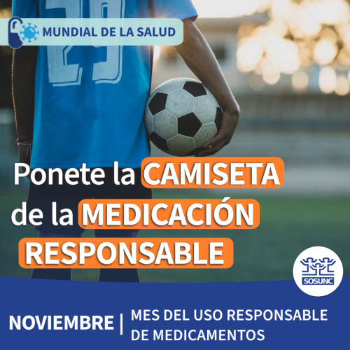 Ponete la camiseta de la medicación responsable