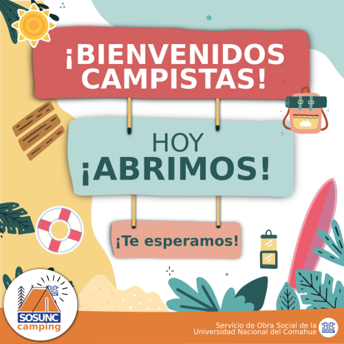 Apertura Camping Las Grutas