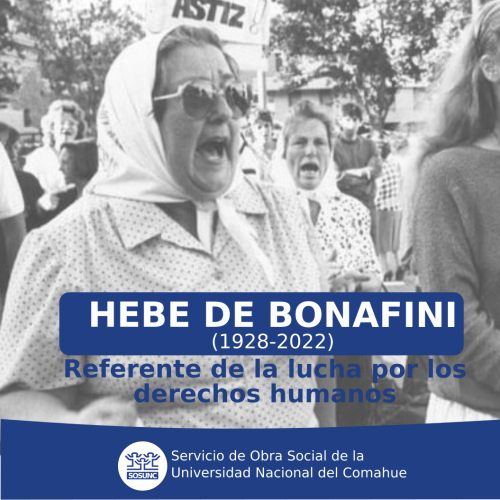 Pesar por la muerte de Hebe de Bonafini