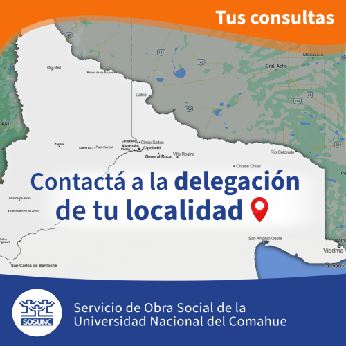 Contactá a la delegación de tu localidad