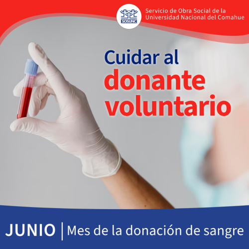 Cuidar al donante voluntario