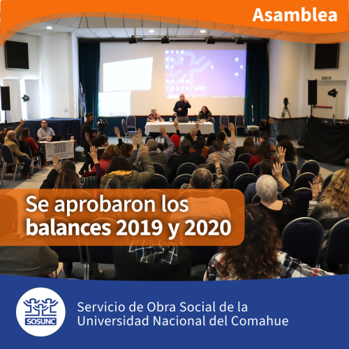 Asamblea: se aprobaron los balances 2019 y 2020