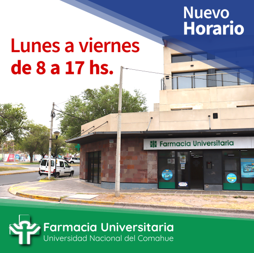 Nuevo horario en la Farmacia Universitaria 