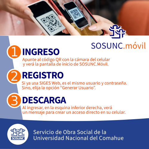 Activá SOSUNC.Móvil en tres pasos