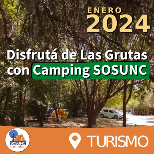 Camping Las Grutas: tarifas para enero