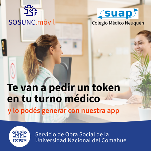 SUAP: Ahora tu turno médico tiene token