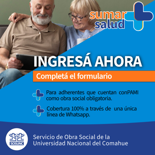 SUMAR SALUD: ingresá al programa