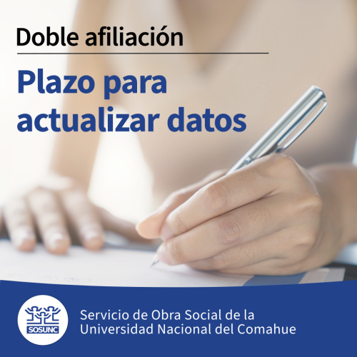 Doble afiliación: plazo para actualizar datos