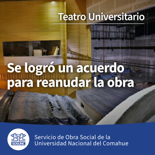 Se reanuda la obra del Teatro Universitario