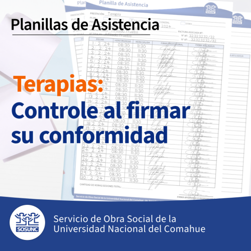 Terapias: Controle al firmar su conformidad 