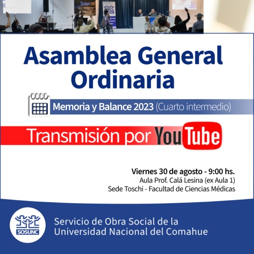 Asamblea General: transmisión por Youtube
