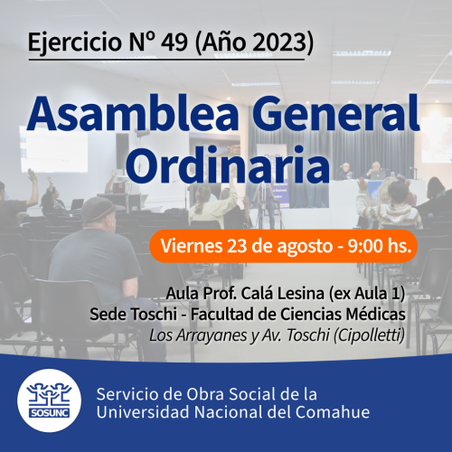 Convocatoria: Asamblea General Ordinaria