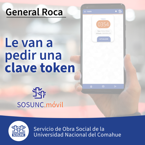 Roca: le van a pedir un token para su turno médico