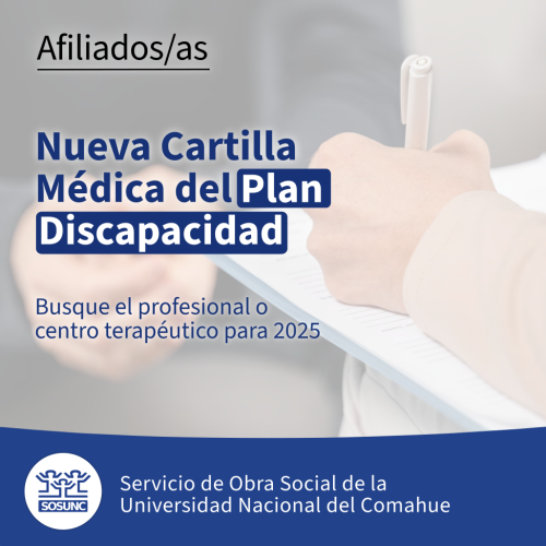 Discapacidad: busque su prestador en la Cartilla