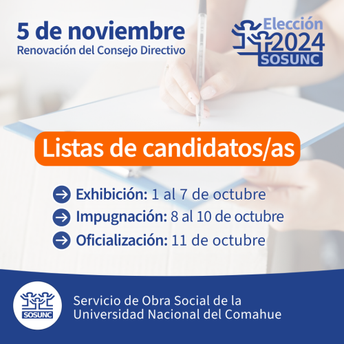 Elecciones 2024: Se presentaron cinco listas
