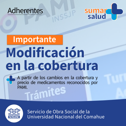 Se modifica la cobertura del programa Sumar Salud