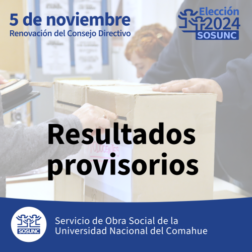 Elecciones en SOSUNC: resultados provisorios