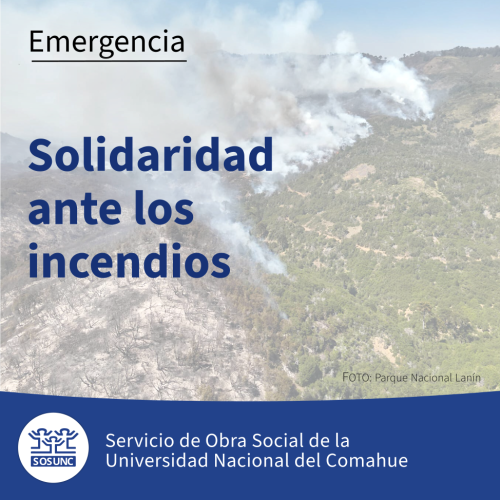 Solidaridad ante los incendios