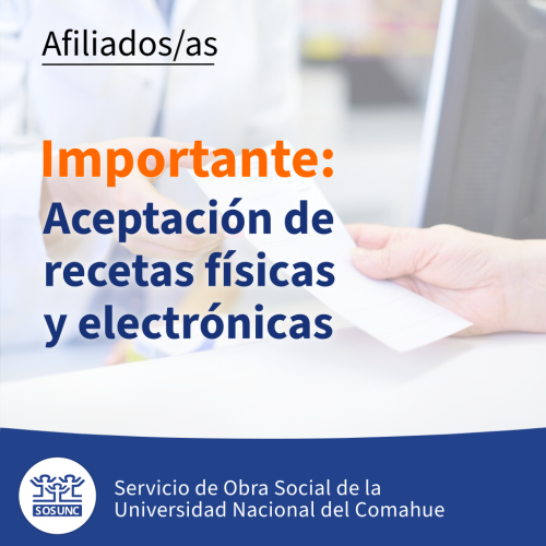 Aceptación de receta física y electrónica
