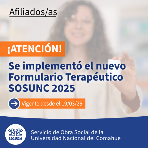 Se implementó el Nuevo Formulario Terapéutico