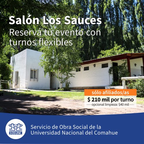 Los Sauces: reservá tu evento con turnos flexibles
