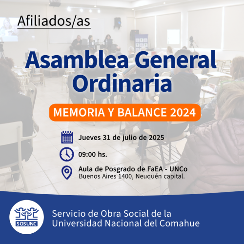 Convocatoria: Asamblea de Afiliados/as