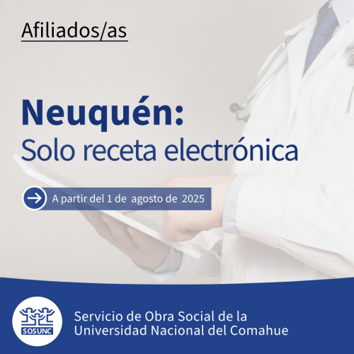 Neuquén: sólo receta electrónica