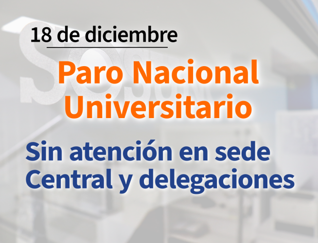 Jueves 18: Adhesión al Paro Universitario