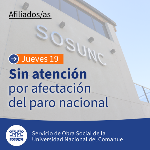 Jueves 19: Afectación del Paro Nacional