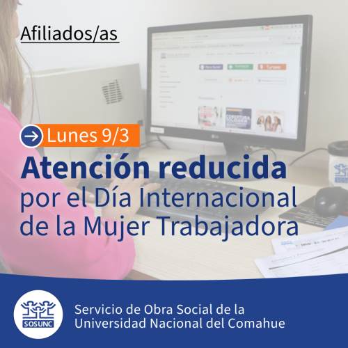 9 de Marzo: modalidad de atención