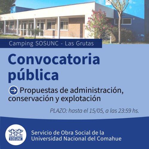 Convocatoria para la concesión del camping en Las Grutas